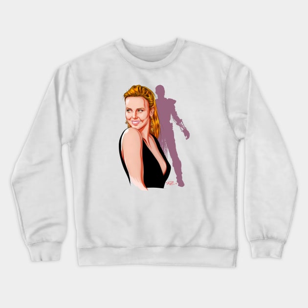 Charlize Theron - An illustration by Paul Cemmick Crewneck Sweatshirt by PLAYDIGITAL2020